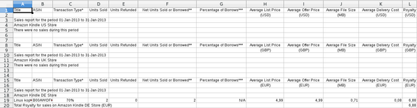 Report von Januar 2013